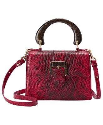 Brahmin - Small Hallie Printed Satchel Bag