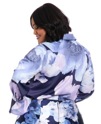Plus Size Floral-Print Top