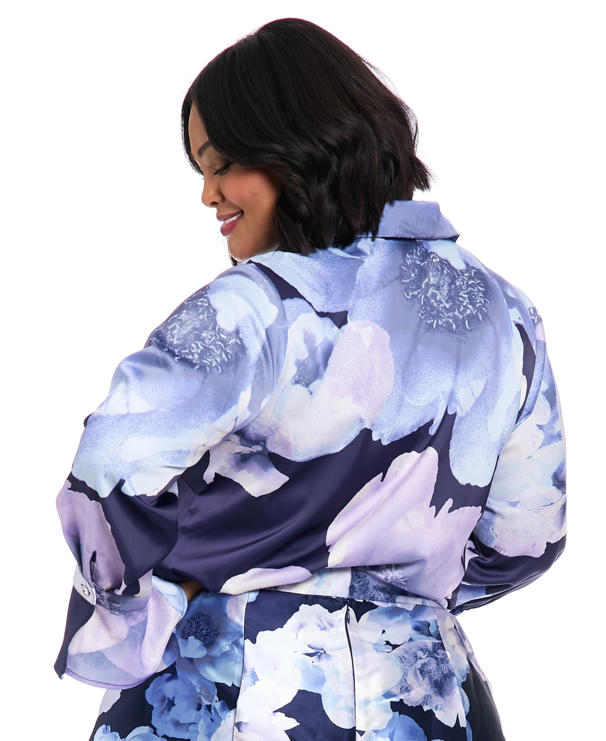 Muse Plus Size Floral-print Blouse In Multi