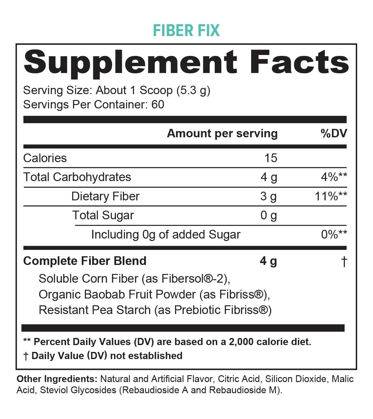 Vitauthority Fiber Fix, Crisp Apple, 318gm