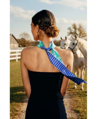 Silk Skinny Scarf Jungle Party