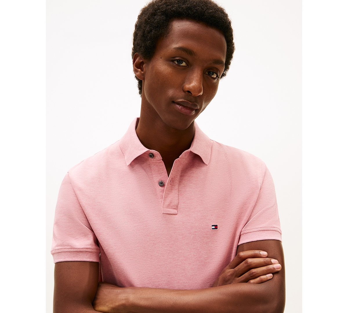 Tommy Hilfiger Men's Cotton Classic Fit 1985 Polo In Pink