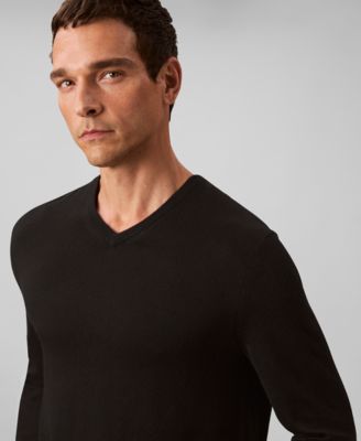 Men's Merino Wool Blend V-Neck Sweater