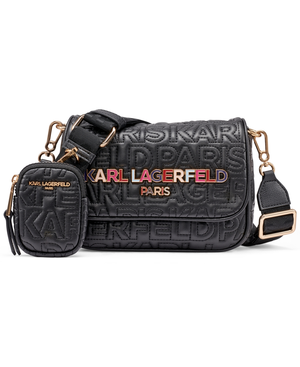 Karl Lagerfeld Voyage Mini Crossbody Bag In Multi
