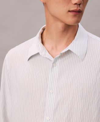 Men's Thin Striped Long-Sleeve Easy Shirt
