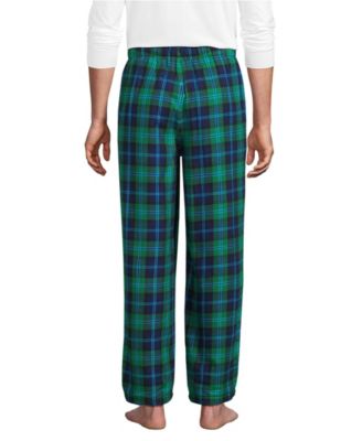 Men's High Pile Fleece Lined Flannel Pajama Pants