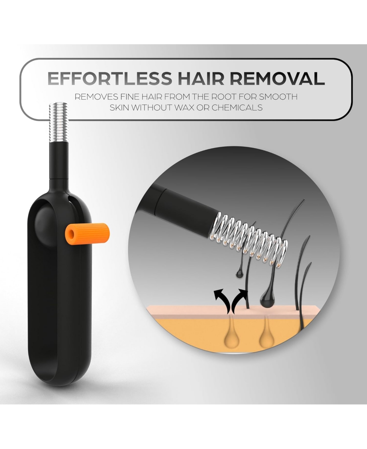 Epilady Precision Coil Tweezer with Ergonomic Grip – One-Handed Hair Removal Tool for Face & Brows