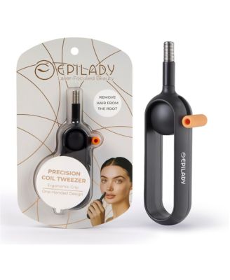 Precision Coil Tweezer with Ergonomic Grip – One-Handed Hair Removal Tool for Face & Brows