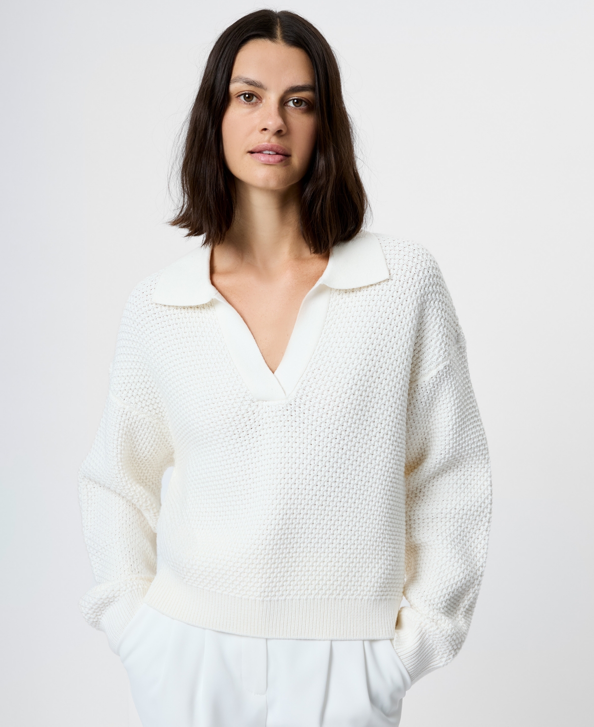 French Connection Women's Collared Pull-On Sweater