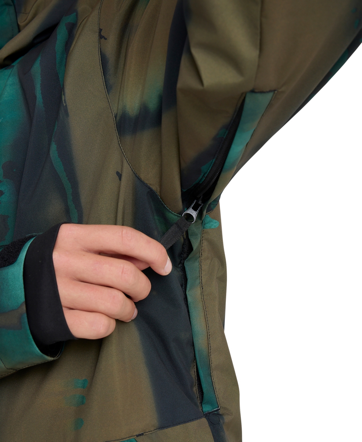 Quiksilver Men's Mission Printed Long-sleeve Jacket In Green