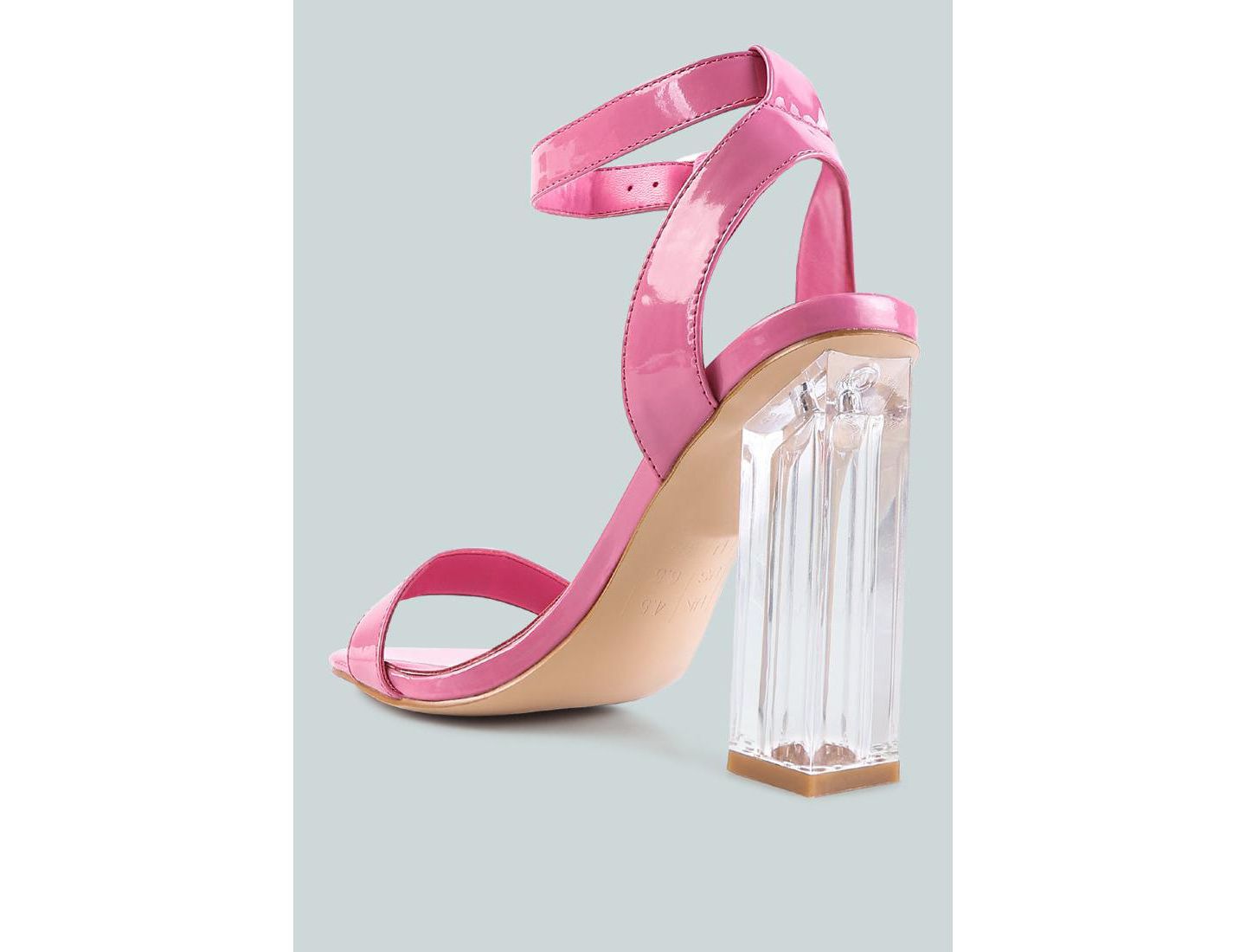 Женские сандалии London Rag Poloma Clear Block Heel Party, цвет: Розовый — фото 9