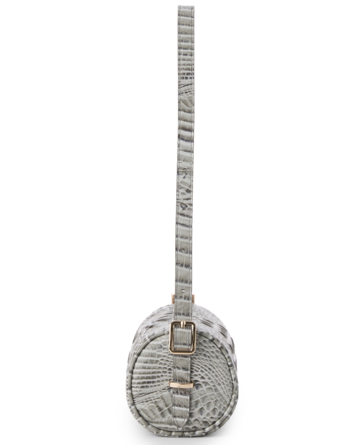 Brahmin Billie Barrel Shoulder Bag In Silver