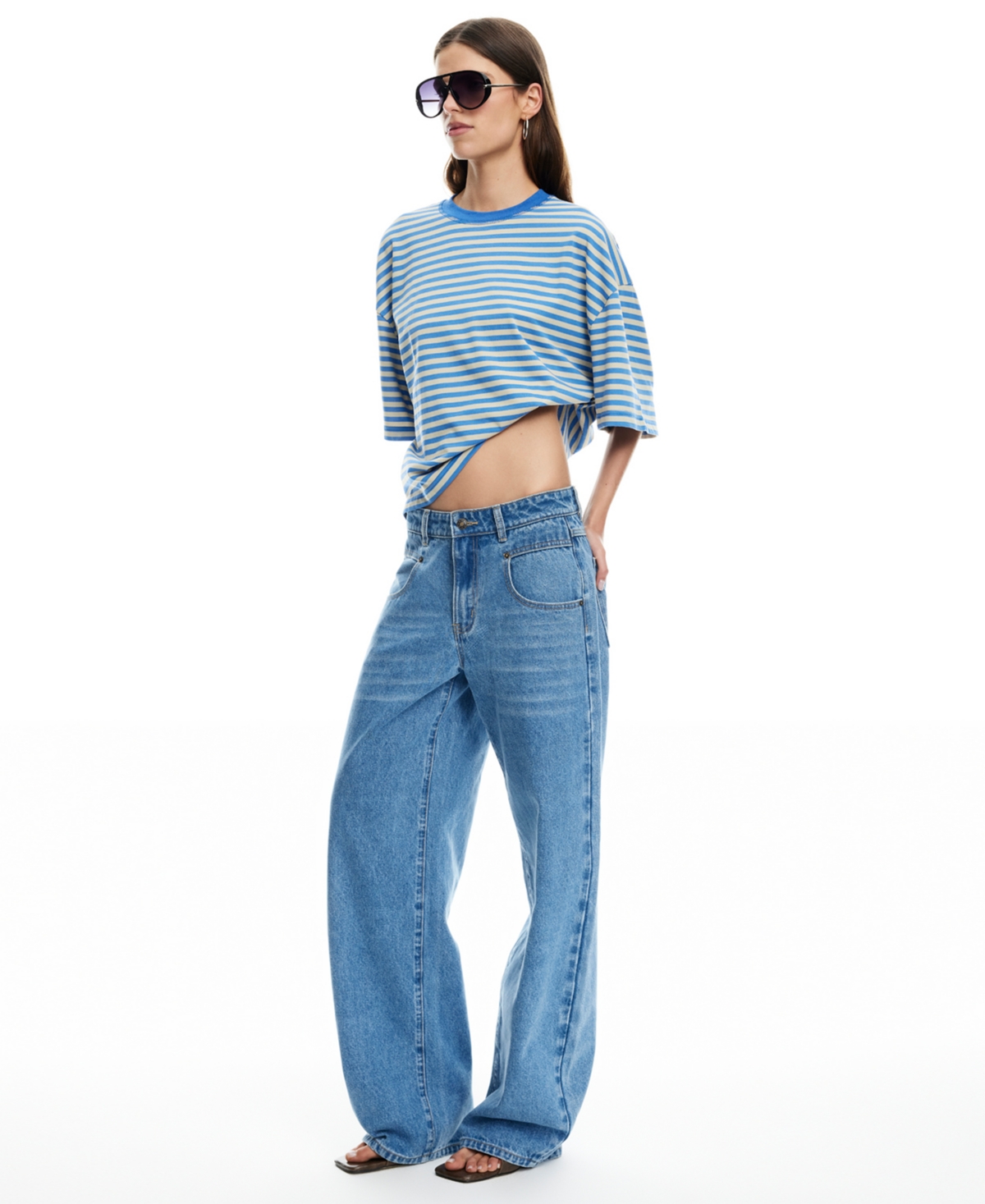 Lioness Women's Short Sleeve Bloom Top In Blue