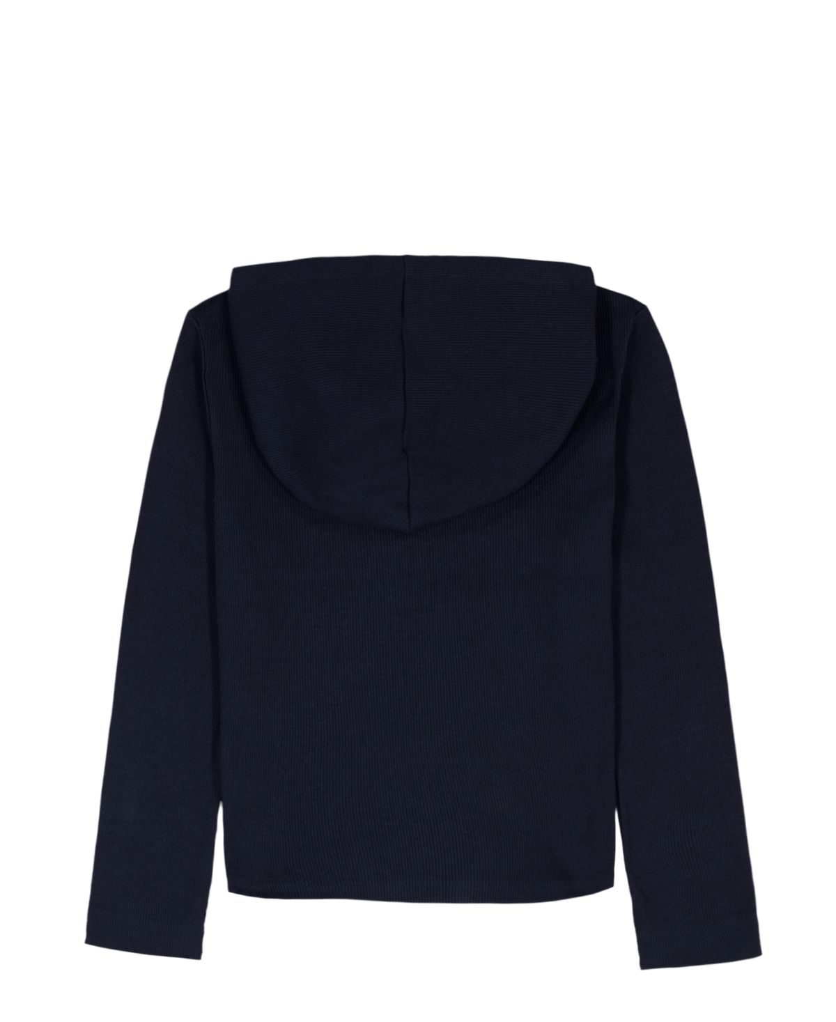 Tommy Hilfiger Girls 7-16 Long-sleeve Rib Popover Hoodie In Black