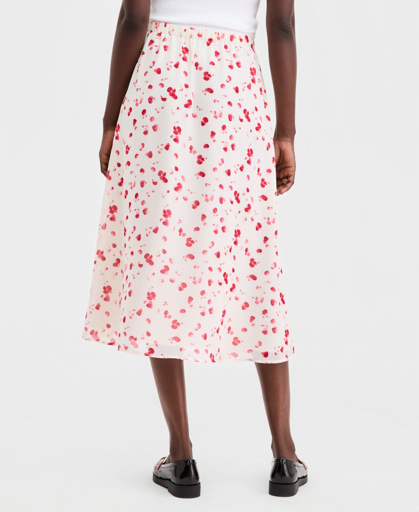 Женская юбка On 34th Embellished Pull-On Midi, цвет: Зимняя слоновая кость комбинированный — фото 3