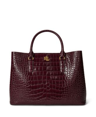 Marcy Large Embossed Satchel Bag