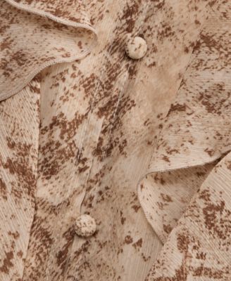 Women's V-Neck Ruffle-Front Top, Macy's Exclusive 