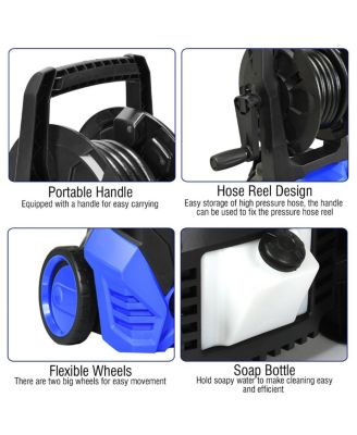 3000 PSI Electric High Pressure Washer With Patio Cleaner