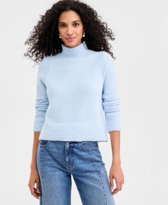 On 34th - Women's Roll Mock-Neck Sweater