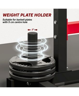 Adjustable Squat Rack, 660lbs Heavy Duty Barbell Rack,