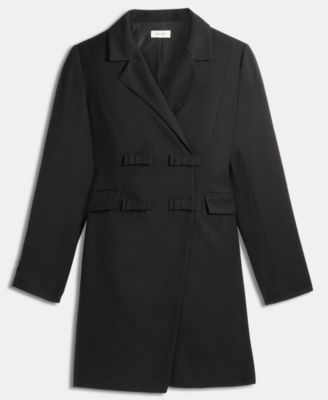 Women's Woven Tuxedo Bow Mini Dress, Macy's Exclusive