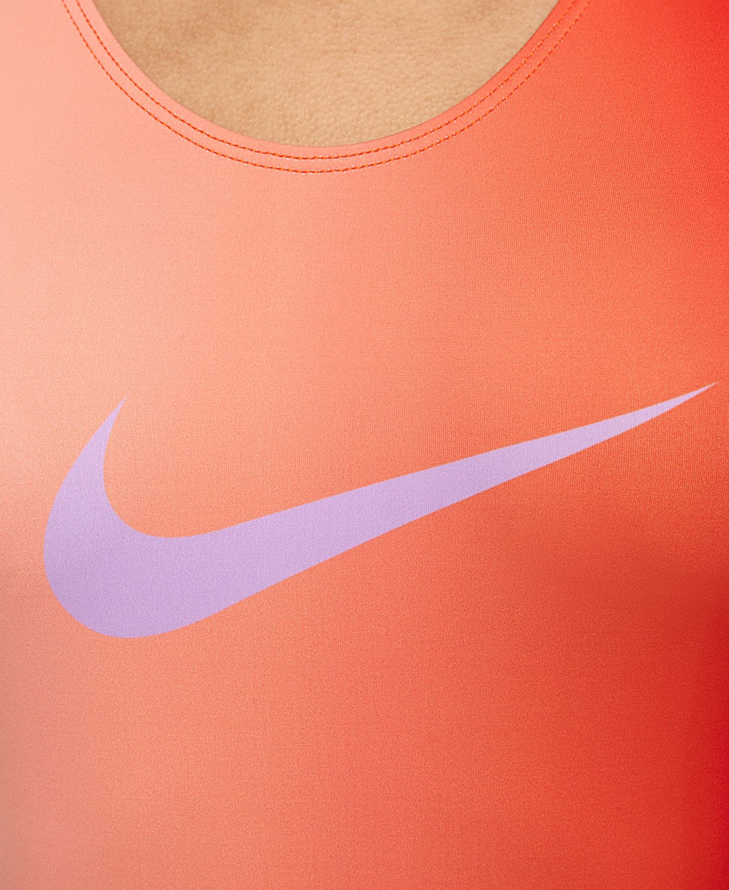 Детский гимнастический купальник Nike Gymnastics Sunrise Ombre для девочек 7-16 лет, цвет: Оранжевый — фото 5