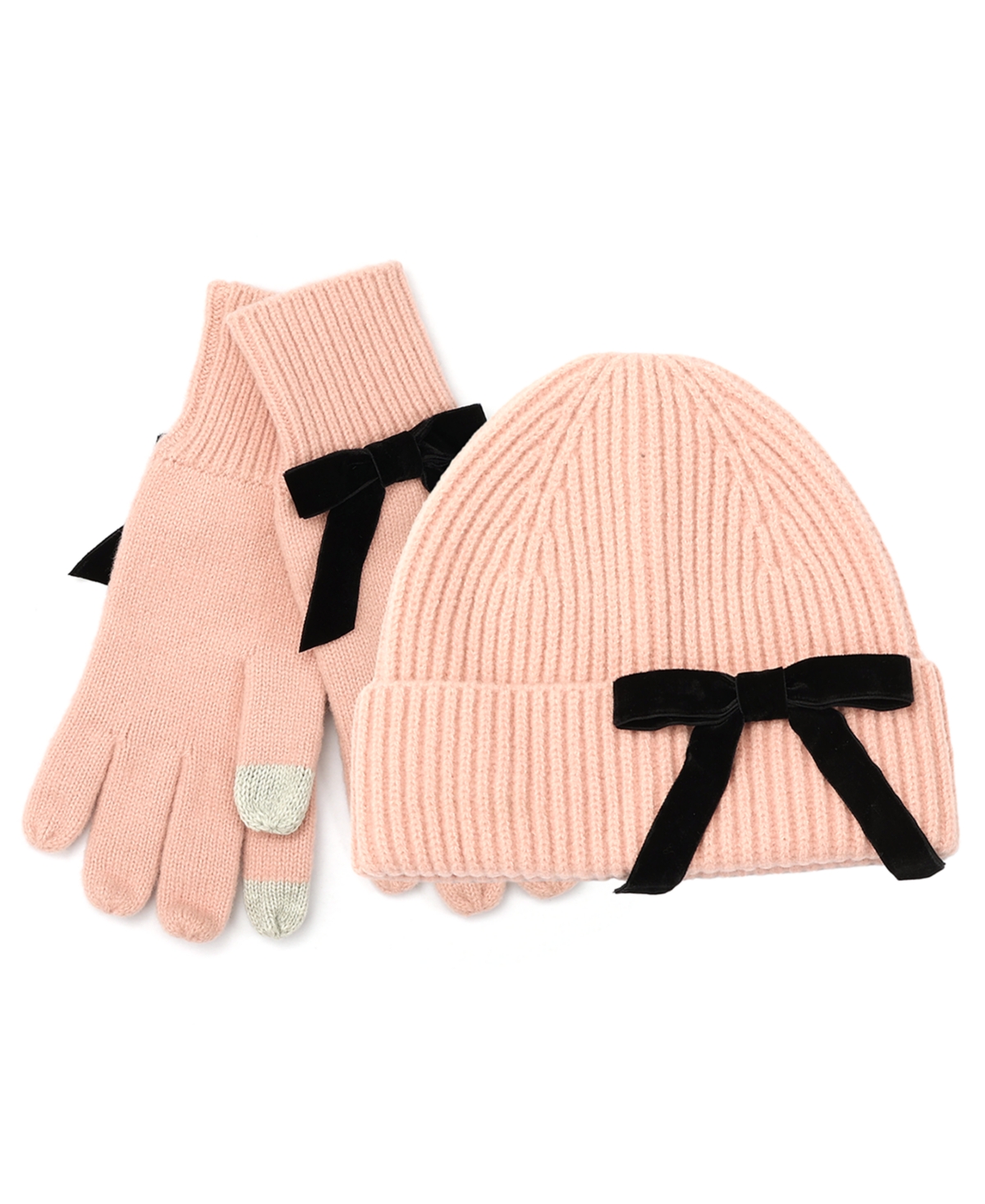 Kate Spade Hat And Gloves Set In Pink