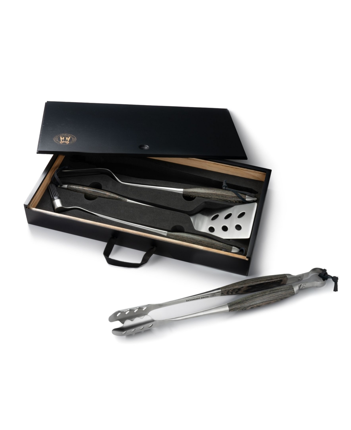 Schmidt Brothers Bonded Ash 4-pc. Grill Set In Black