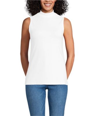 Women's Sleeveless Polished Essentials Mock Neck Top