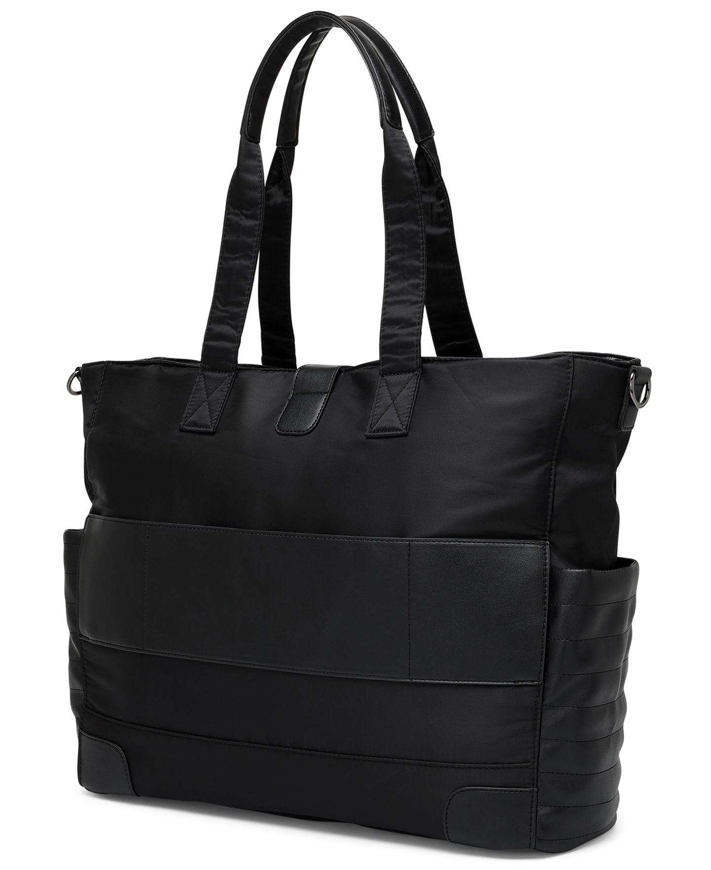 Сумка ELLE Voyage 14.5" Twill and Faux Leather Weekender, цвет: Чёрный — фото 5