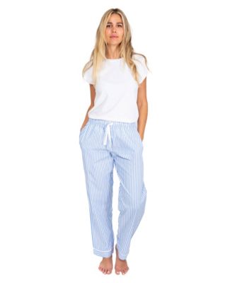 Women's Organic Cotton Poplin Long Pajama Pants