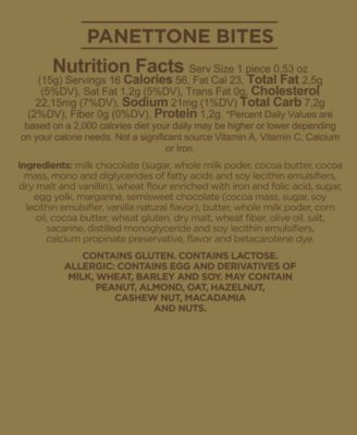 Panettone Bites Chocolate Drops, 7.05 oz.