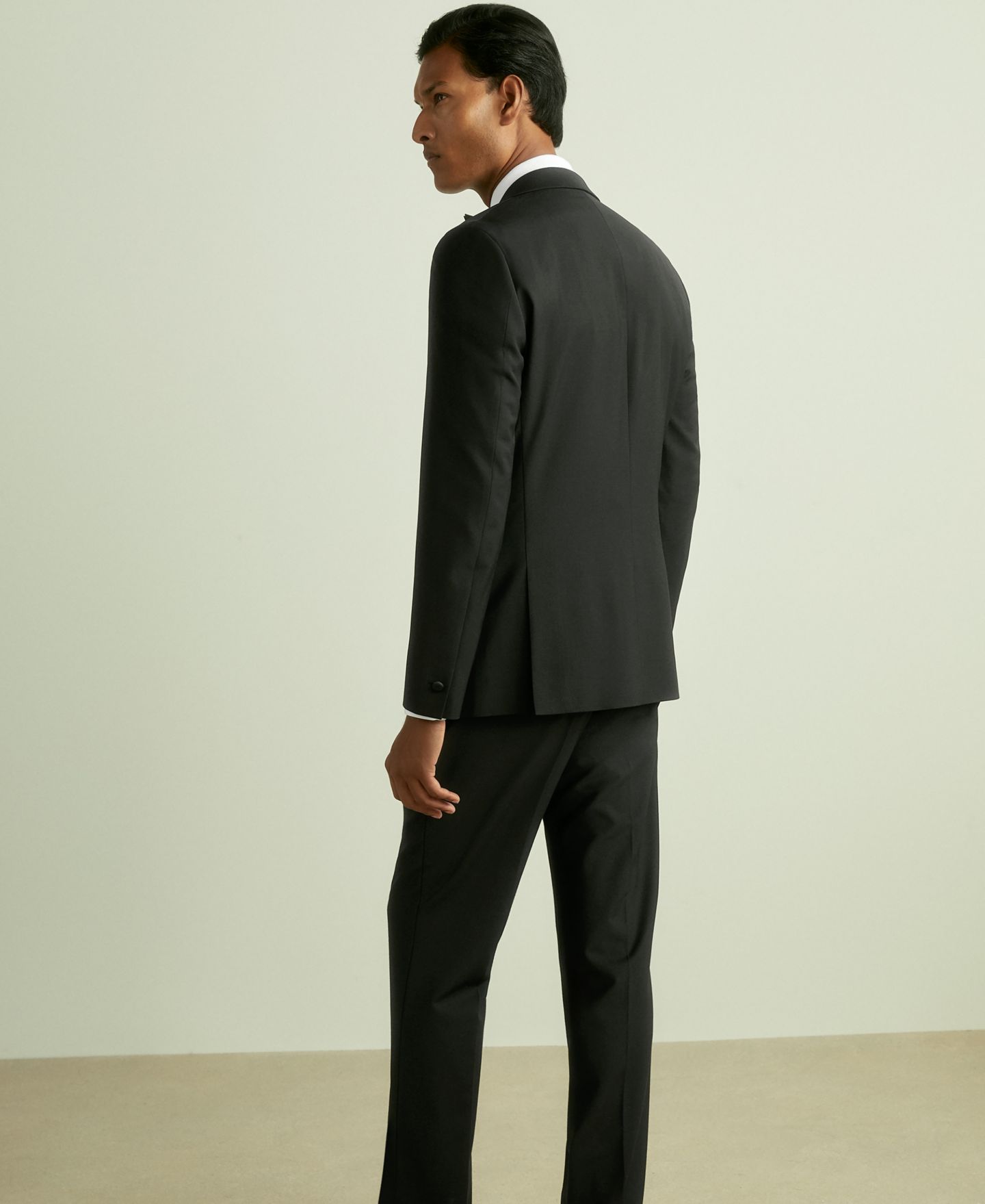 Мужские куртки REISS Poker Regular-Fit Single-Breasted Tuxedo Suit, цвет: Чёрный — фото 5