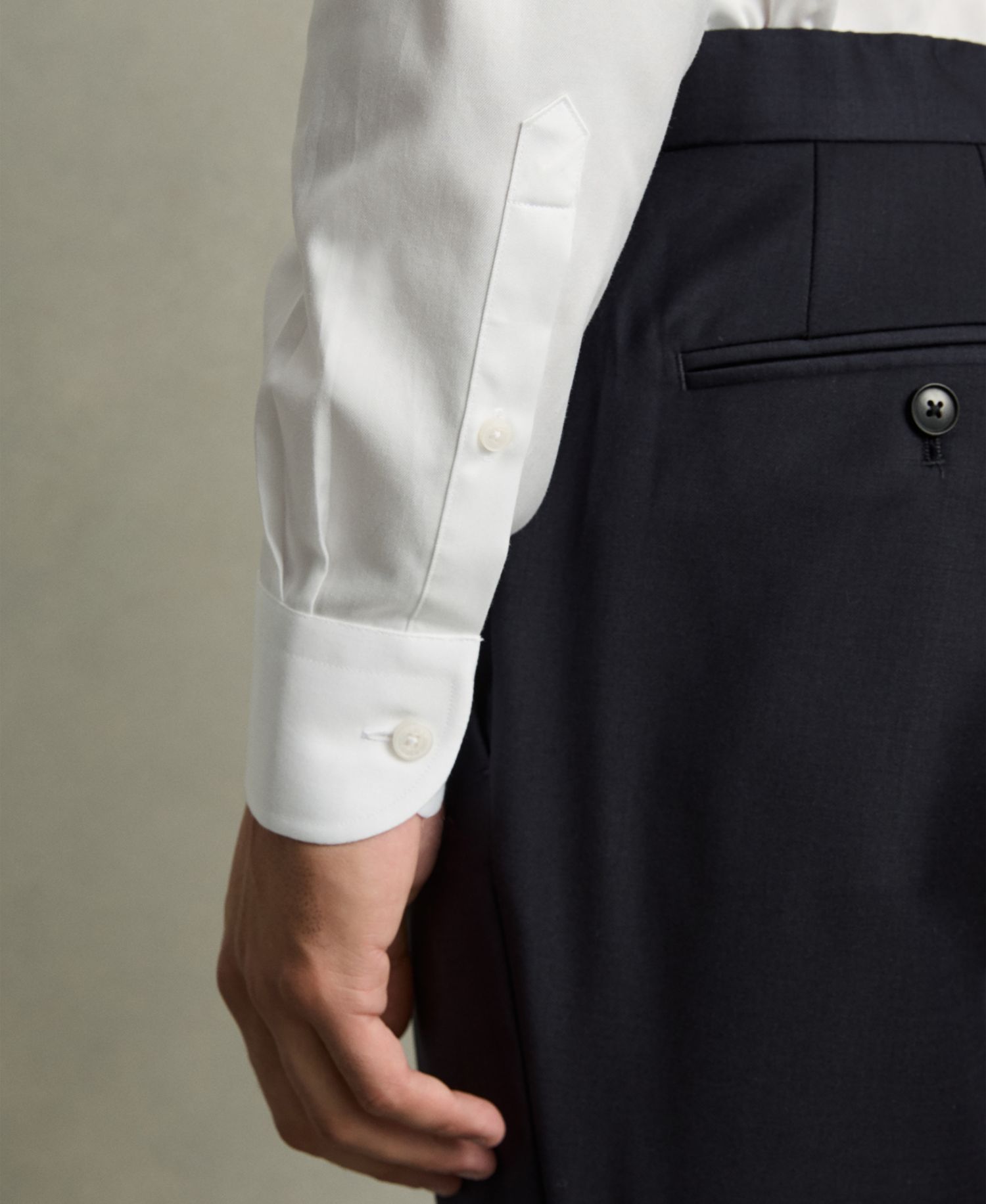 Men's Caldwell Regular-Fit Cotton Pin-Collar Shirt