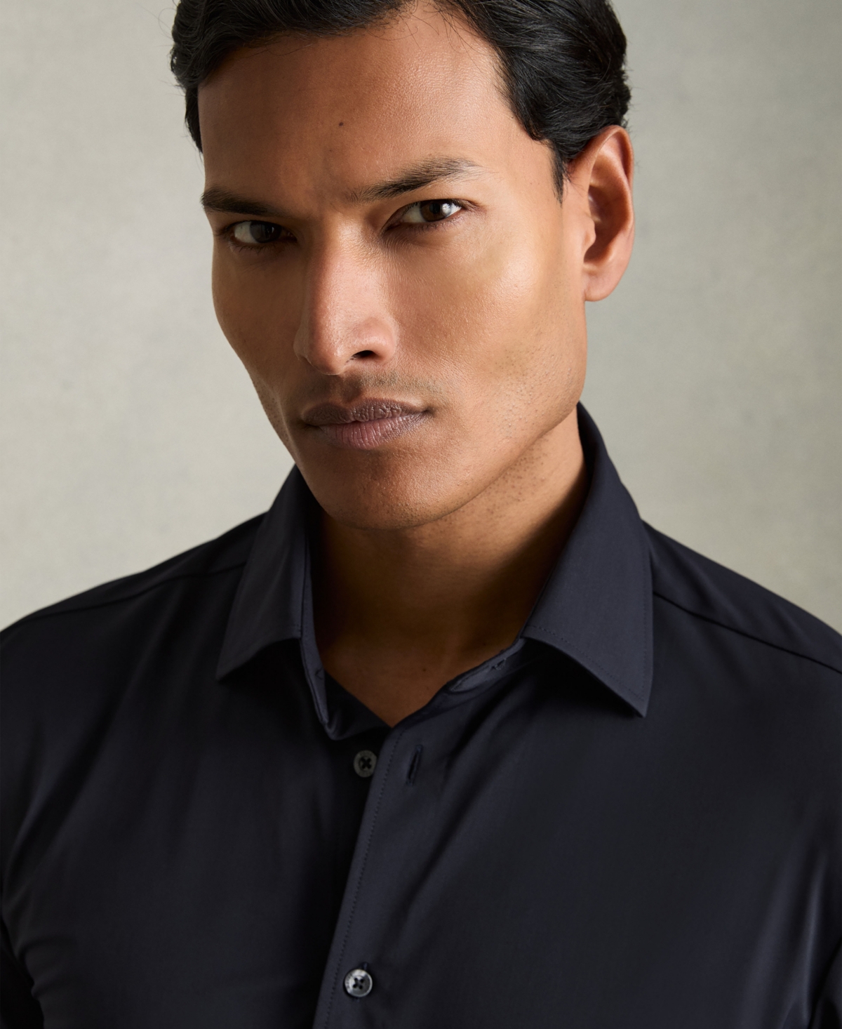 Reiss Men's Long-Sleeve Travel Shirt