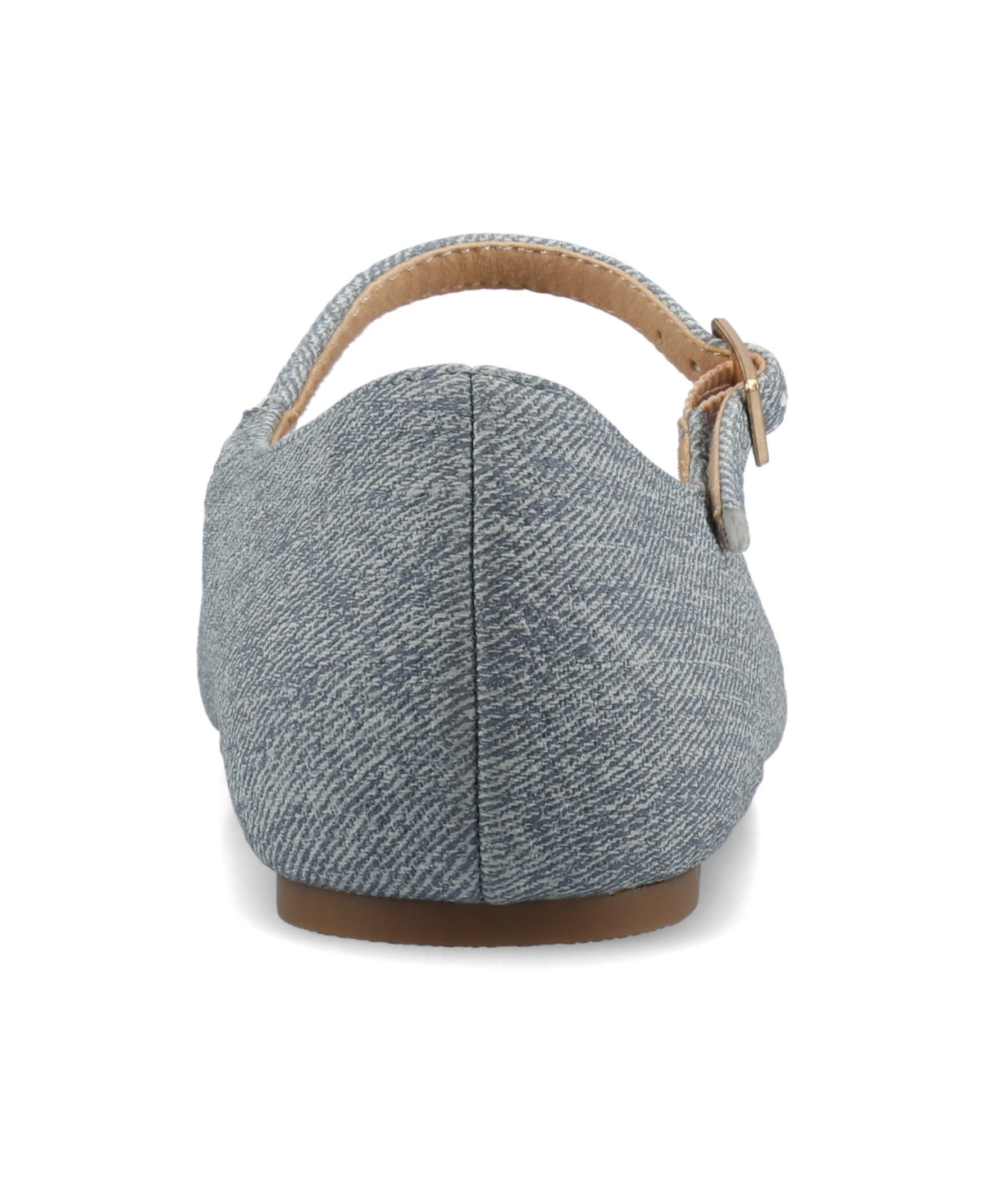 Journee Collection Womens Carrie Medium and Wide Width Buckle Square Toe Mary Jane Dress Flats