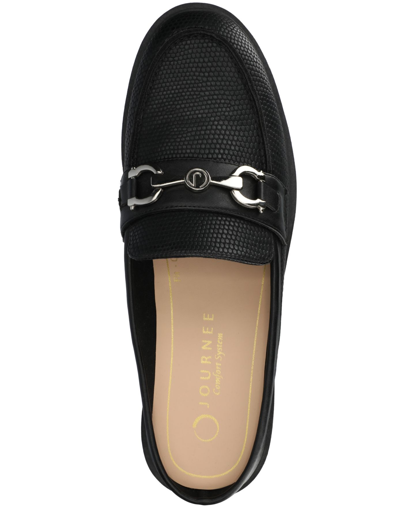 Женские сабо Journee Collection Rayla Slip On Loafer Mules, цвет: Чёрный — фото 3