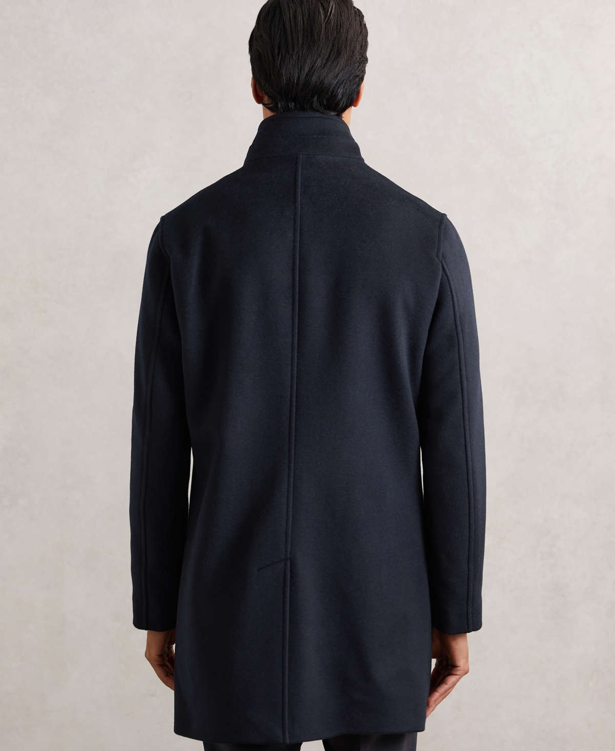 Reiss Men's Wool-Blend Gilet-Insert Coat