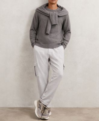 REISS - Men's Jersey Cargo with Cotton Pants