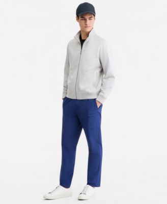 Men's Faux-Suede Bomber Jacket, Macy's Exclusive