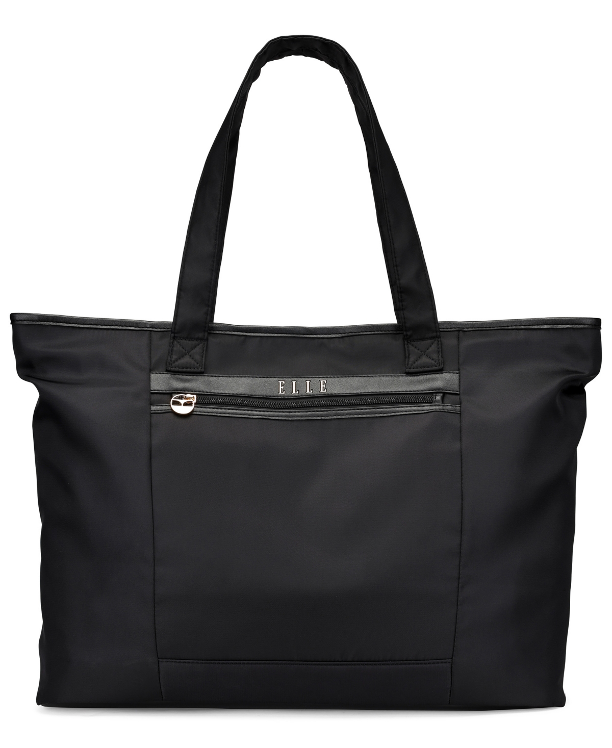 Elle Rendezvous 15" Twill Weekender Tote Bag In Black