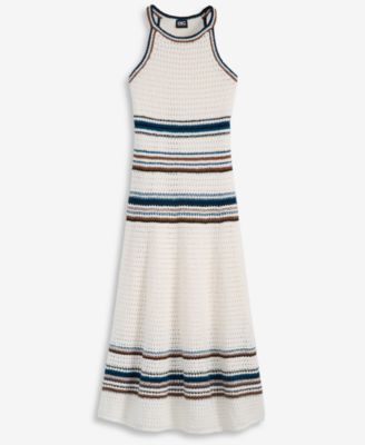 Women's Sleeveless Crochet Striped Sweater Dress, Macy's Exclusive 