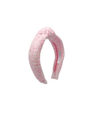 Tweed Knot Headband in Pink