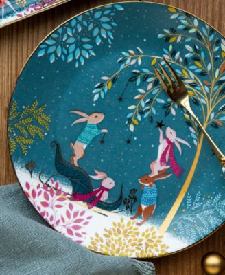 Sara Miller Woodland Tales Plates, Set of 4