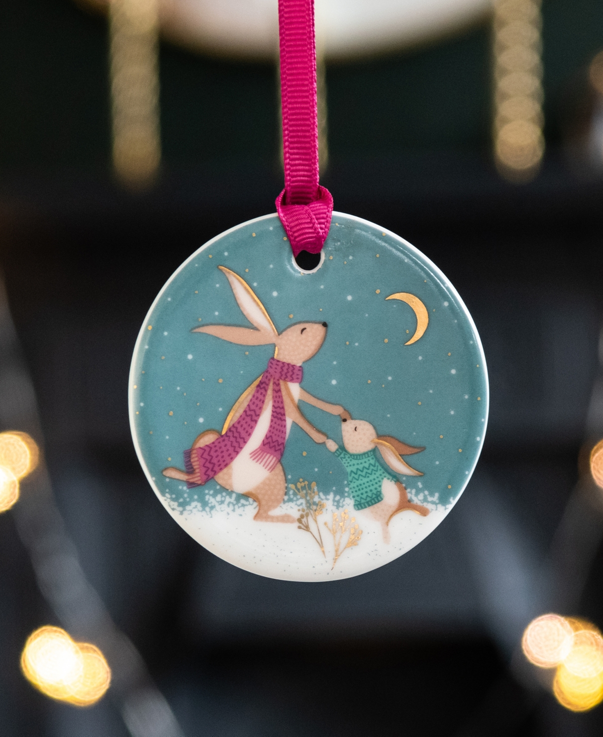 Portmeirion Sara Miller Woodland Tales Christmas Decorations, Set of 3