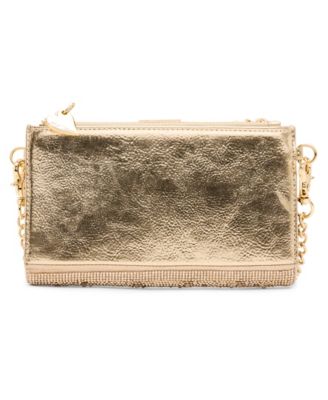 Rhinestone Wallet Crossbody Bag with Phone Pocket