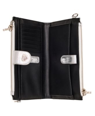 Rhinestone Wallet Crossbody Bag with Phone Pocket