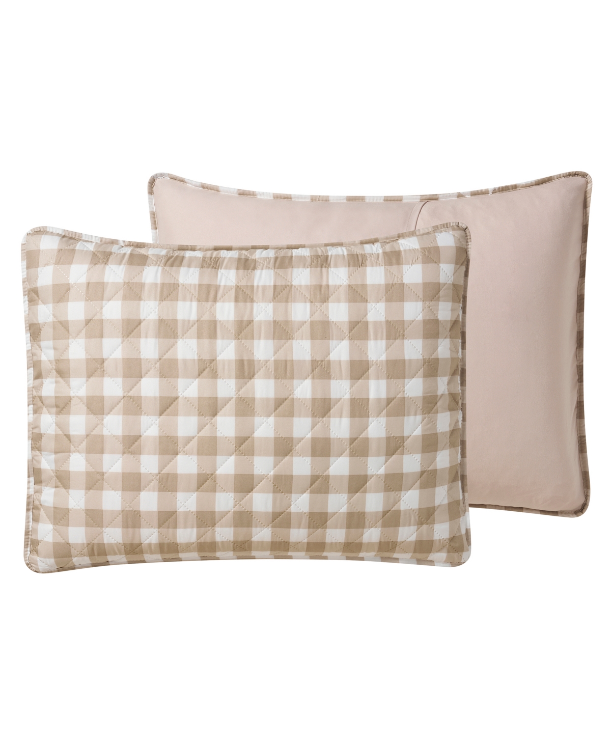 Vcny Home Gingham Microfiber 3-Pc. Quilt Set