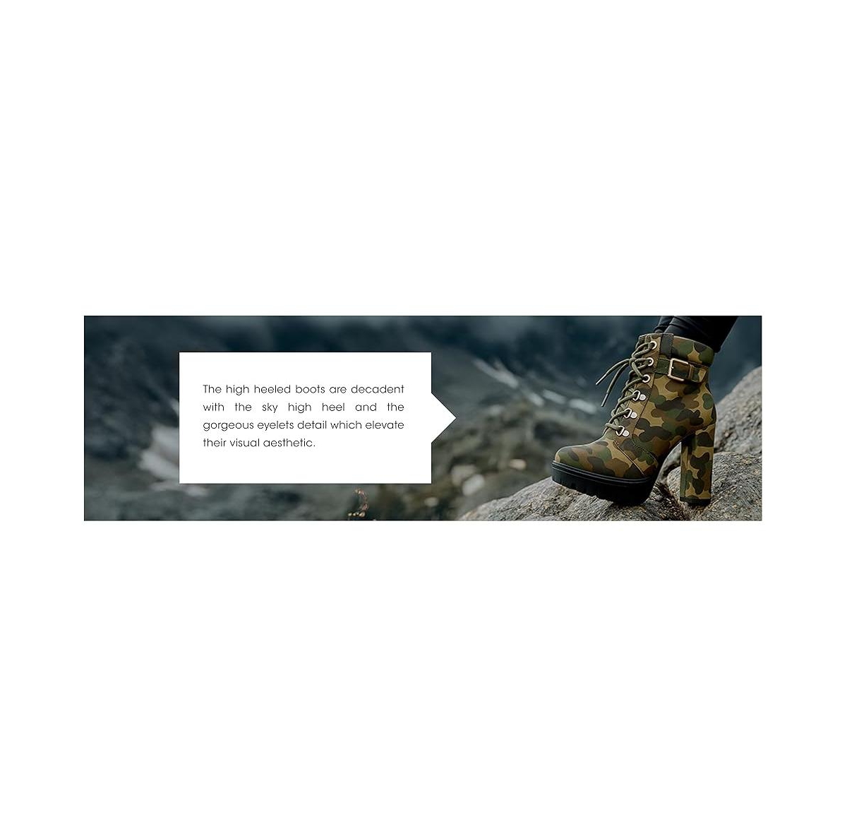 Palmetto Camouflage Ankle Boots Women