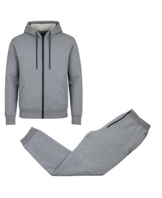 Men's Full-Zip Hoodie and Jogger Sweatpants Matching, 2-Piece Set
